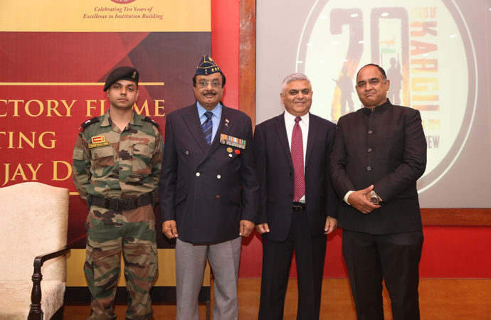 JGU welcomes Indian Army’s ‘Victory Flame’ for 20th Anniversary of Kargil Vijay Diwas